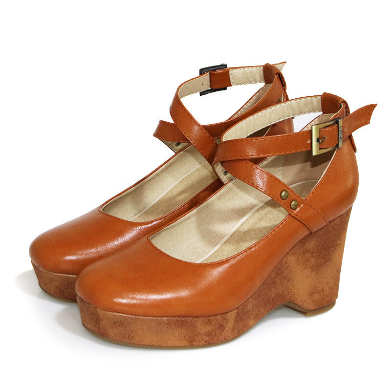 ELARU™ – Classic Comfort Wedge Sandals