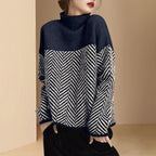 Eva - Herringbone Knit Sweater
