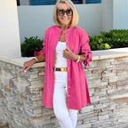 CÉLINA™ - Long Shirt Jacket