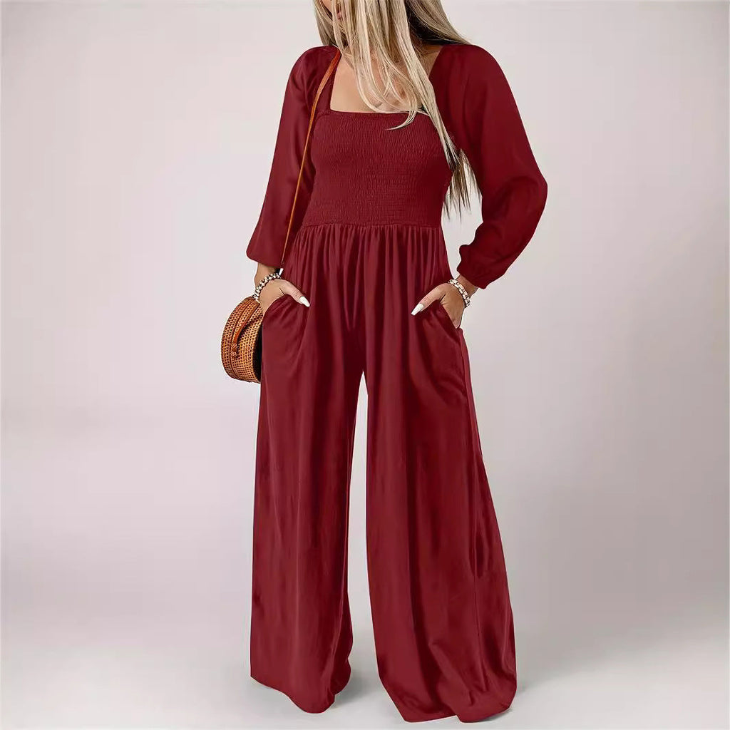 KISHA™ - Chic Wide Leg Jumpsuit