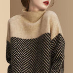 Eva - Herringbone Knit Sweater