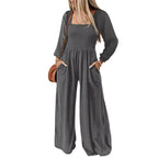 KISHA™ - Chic Wide Leg Jumpsuit