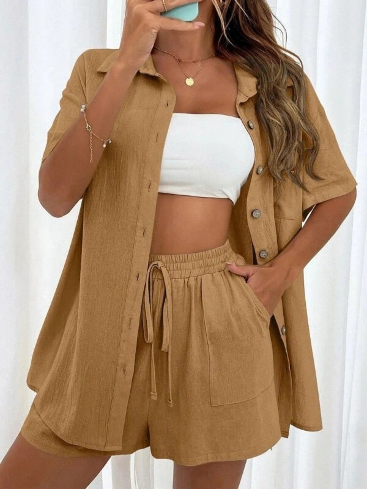 KRISTINE™ –  Button-Down Lounge Set