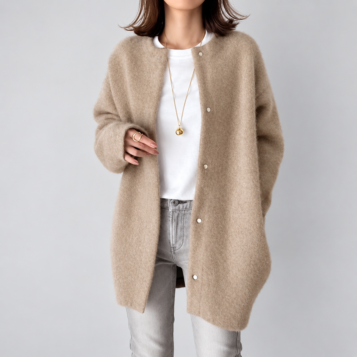 VANNA™ | ELEGANT BUTTONED KNIT JACKET