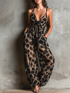 Selene | Leopard Print Jumpsuit