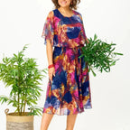 JUDITH | COMFORTABLE PLUS SIZE CHIFFON DRESS