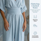 Maevra™ | V-Neck High-Waist Wide-Leg Jumpsuit